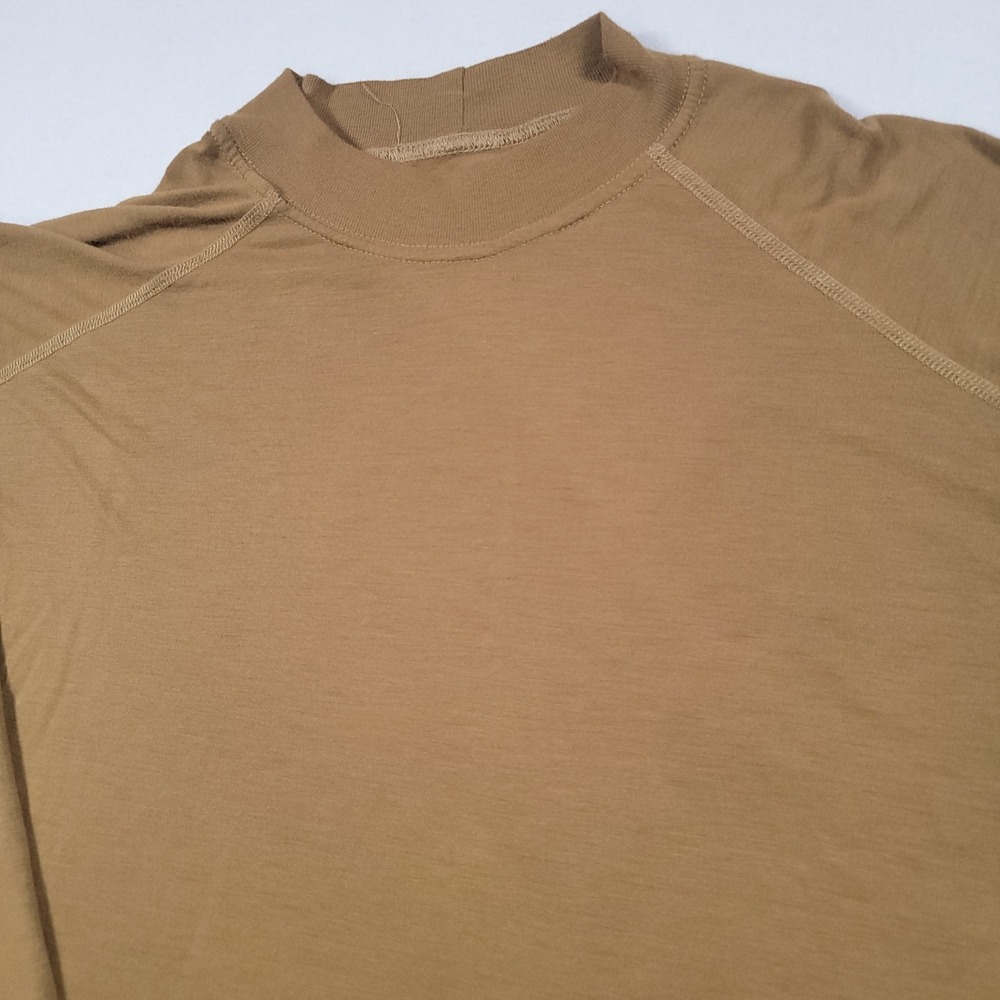 XGO Military Flame Resistant Shirt Mens Large Brown Base Layer Long Sleeve Frog